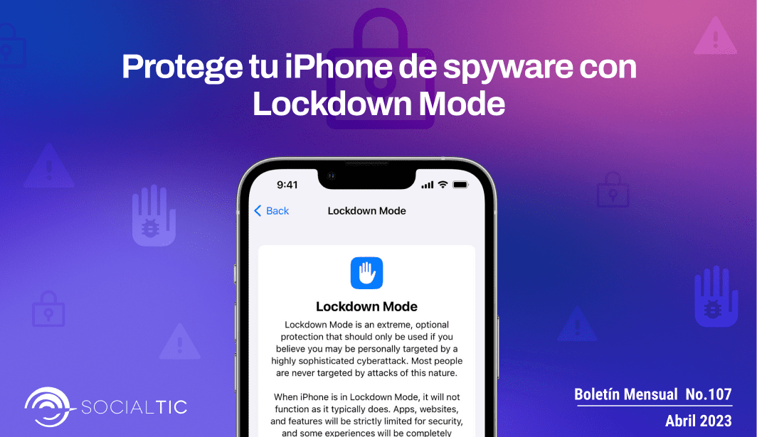 Protege tu iPhone de spyware con Lockdown Mode