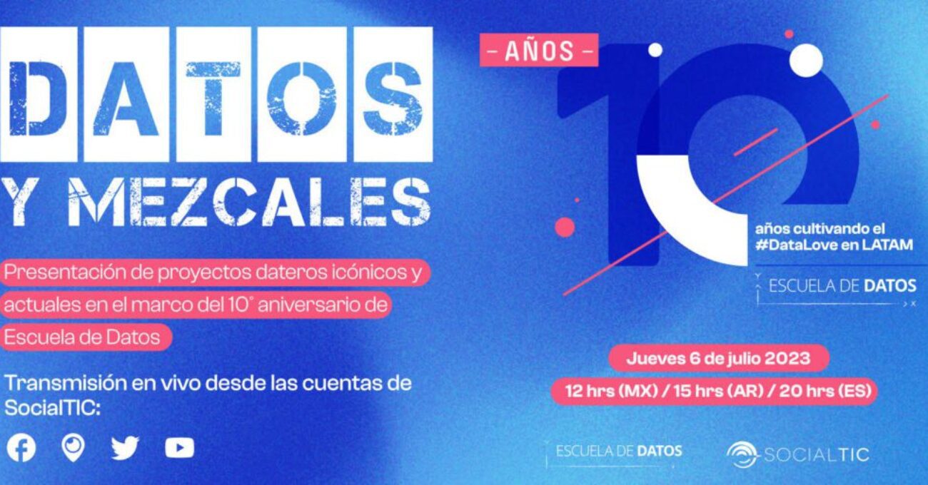 Datos y mezcales, 10 aniversario de Escuela de Datos