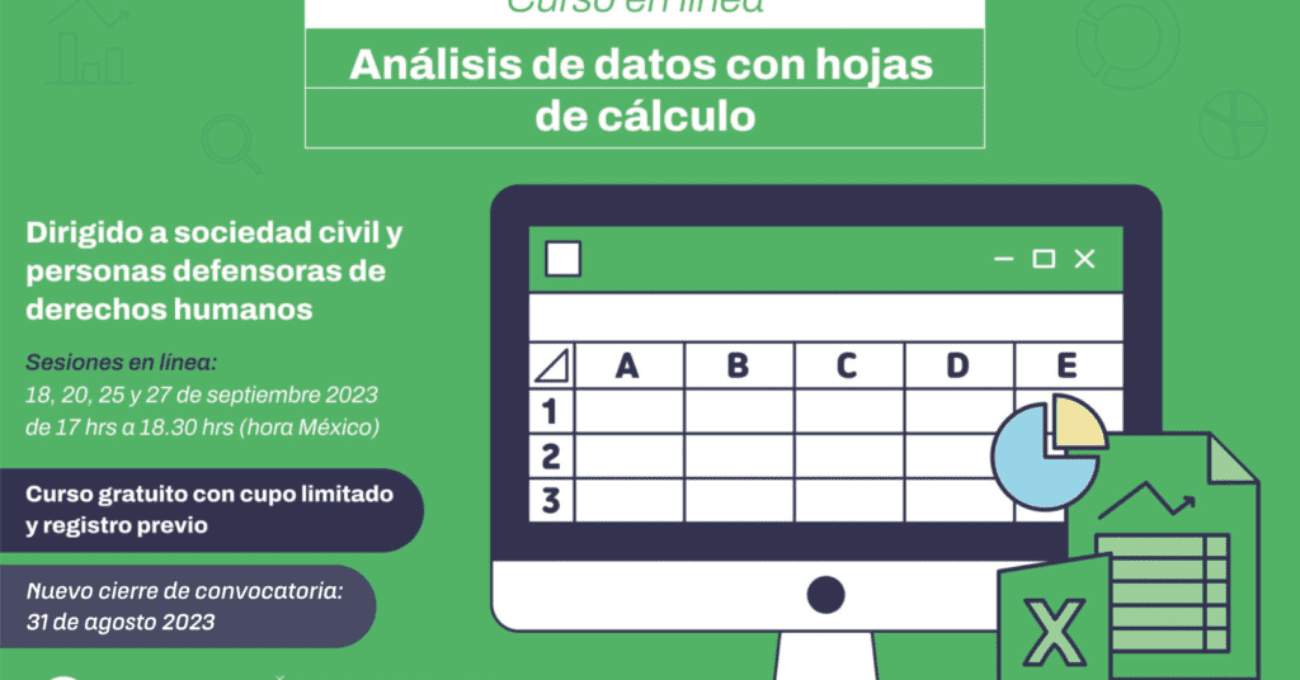 Curso en línea: Análisis de datos con hojas de cálculo